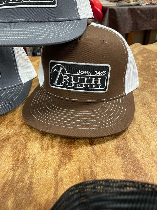 Brown/White Cap with Truth Team Patch