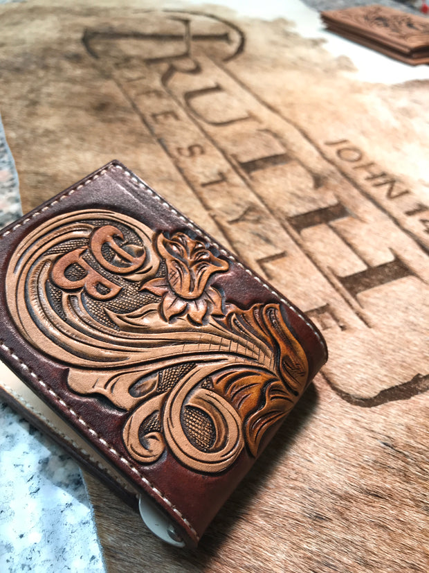 Leather Bifold Wallet [Personalized] [Custom Handmade to Order]