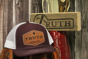 Truth Leather Badge Caps
